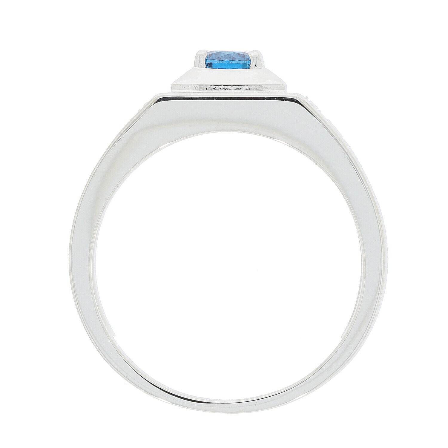 Men's Sterling Silver Semi Mount Ring Setting Round RD 4x4mm - Syzjewelry