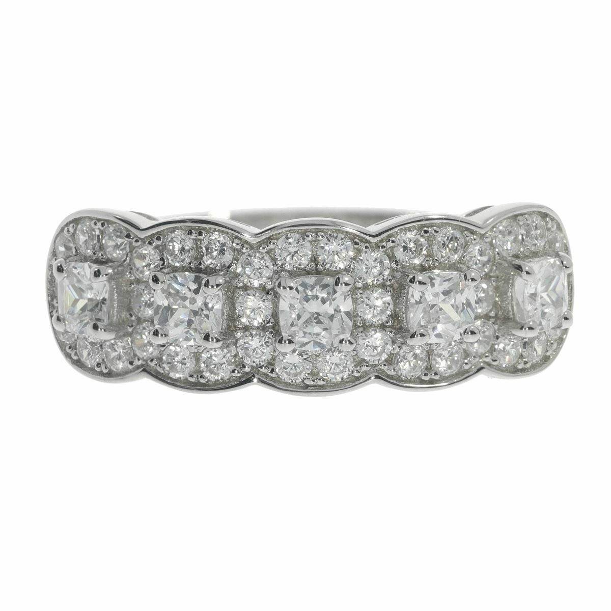 Sterling Silver Semi Mount Ring Setting CU 3X3mm White Topaz - Syzjewelry