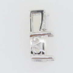 Sterling Silver Semi Mount Pendant Setting Oval OV 8X6mm PJC2157P - Syzjewelry