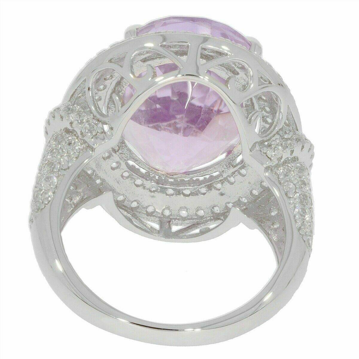 Sterling Silver Semi Mount Ring Setting Oval OV 18x13mm Halo topaz - Syzjewelry