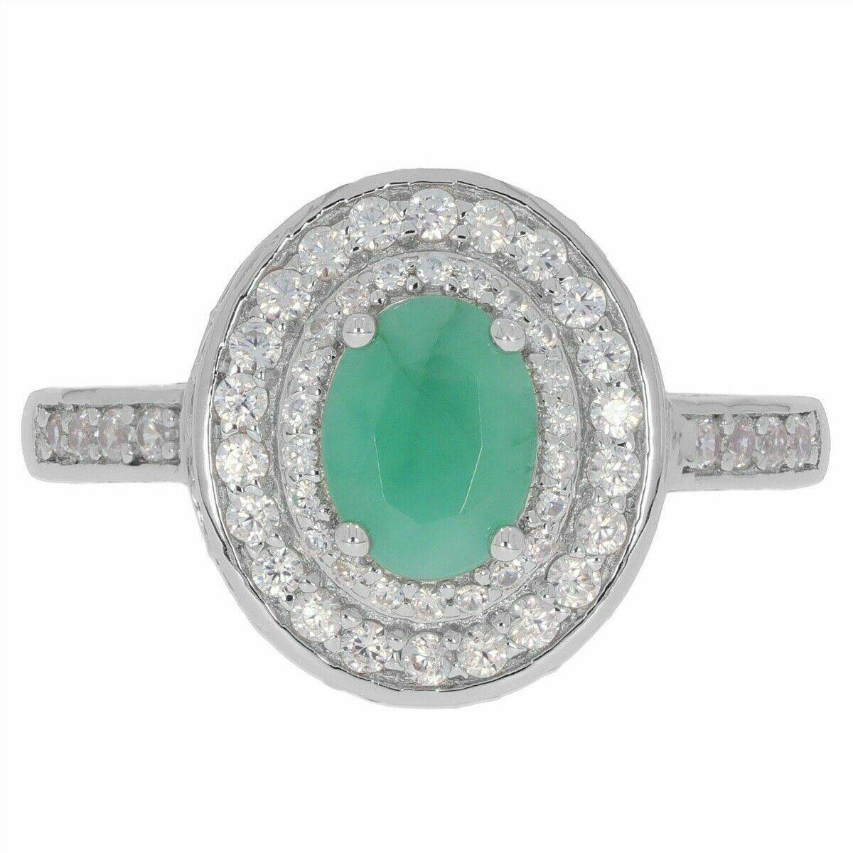 Sterling Silver Semi Mount Ring Setting Halo Oval OV 8x6mm White Topaz N0224 - Syzjewelry