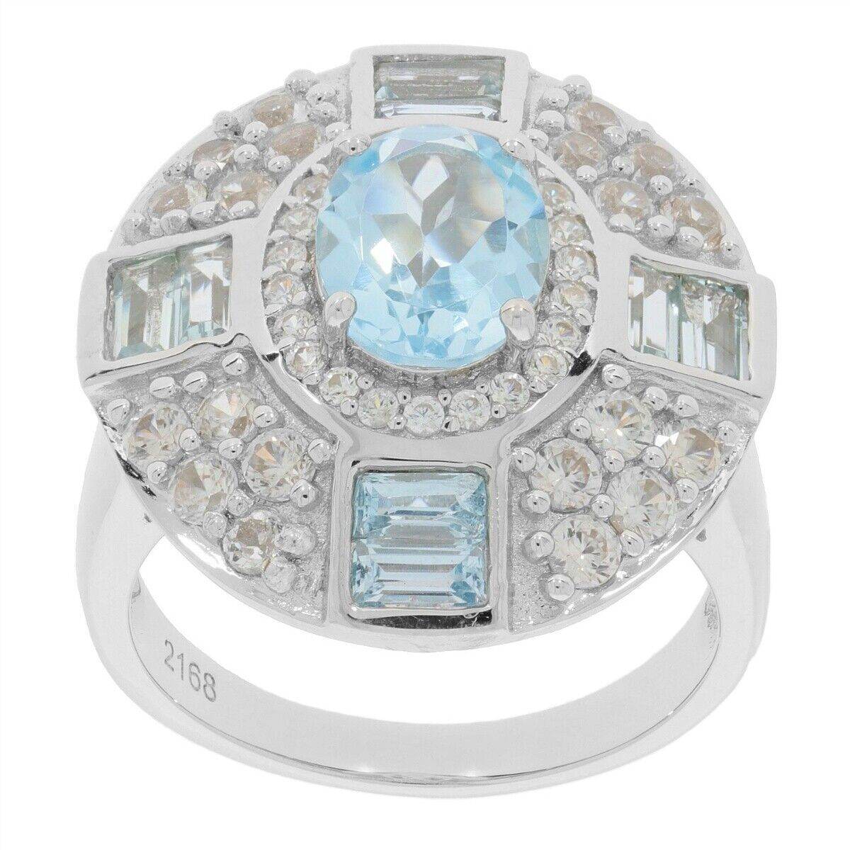 Sterling Silver Semi Mount Ring Setting Oval OV 9x7mm White Topaz N0407PJC21 - Syzjewelry