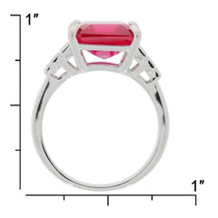 Sterling Silver Semi Mount Ring Setting Emerald OCT 11X11mm - Syzjewelry