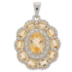 Sterling Silver Semi Mount Pendant Setting Oval OV 8X6 4x3mm - Syzjewelry