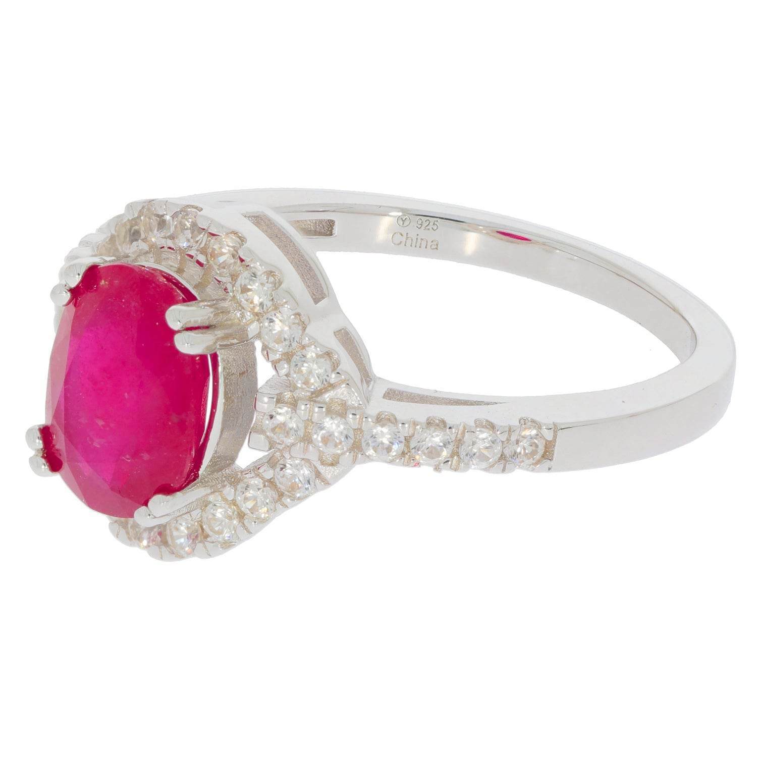 Sterling Silver Semi Mount Ring Setting Oval OV 9x7mm PJC6298R - Syzjewelry