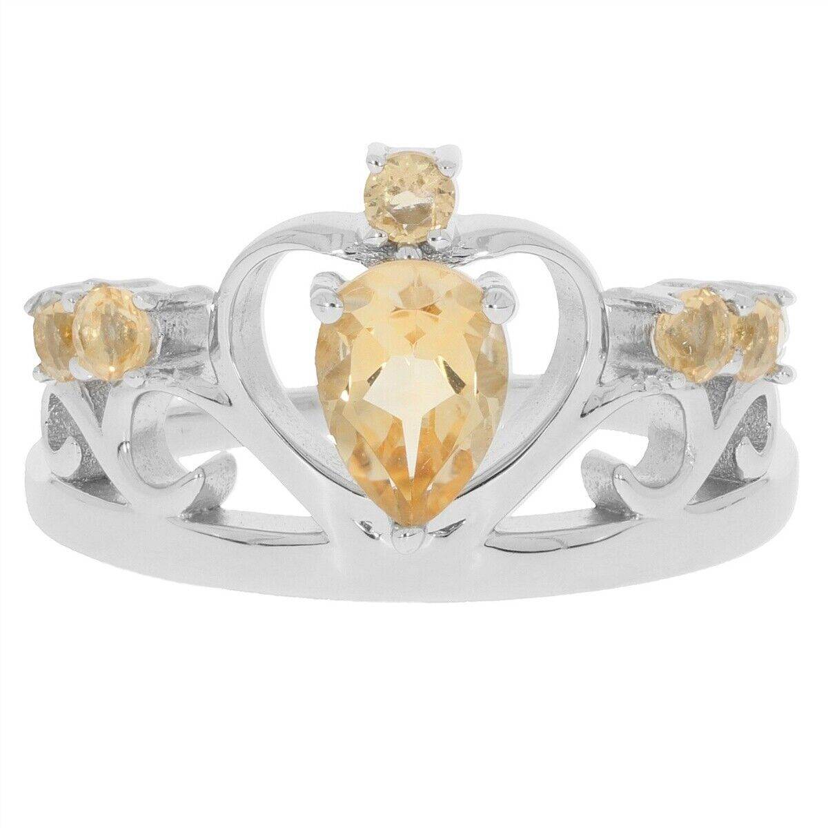 Sterling Silver Semi Mount Ring Setting PE 7X5mm White Topaz - Syzjewelry