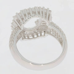 Sterling Silver Semi Mount Ring Setting Oval OV 10X8mm - Syzjewelry