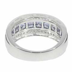 Sterling Silver Semi Mount Ring Setting Princess SQ 3X3mm White Topaz - Syzjewelry