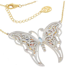 Sterling Silver Semi Mount Butterfly Necklace Setting Marquise MQ 8X4m - Syzjewelry