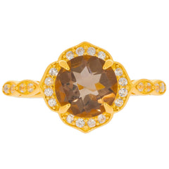 Sterling Silver Semi Mount Ring Setting Round RD 8x8mm White Topaz D - PJC2419 - Syzjewelry