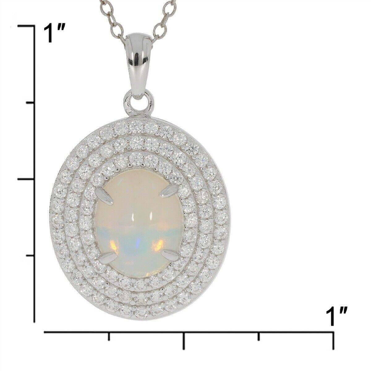 Sterling Silver Semi Mount Pendants Setting Cabochon OV 10X8mm Triple - Syzjewelry