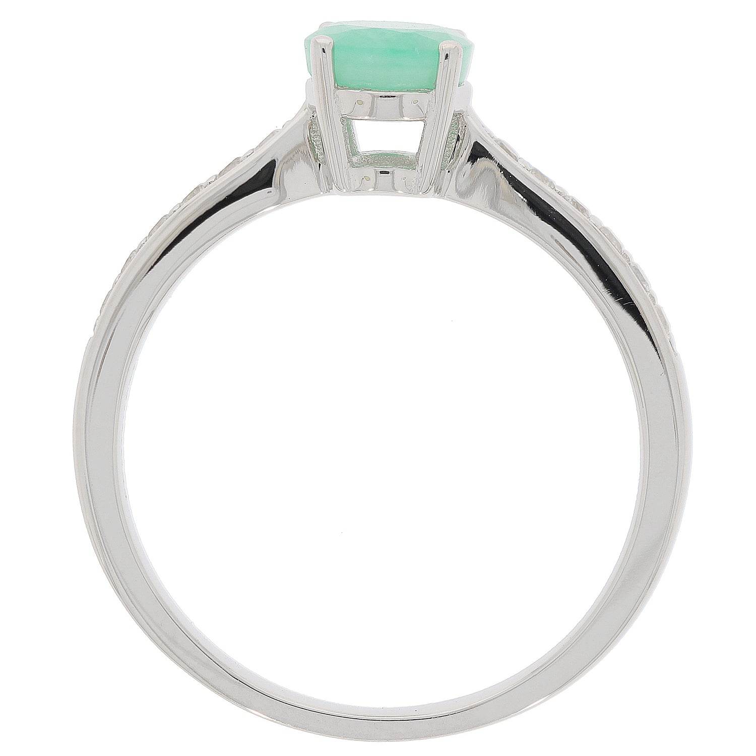 Sterling Silver Semi Mount Ring Setting Oval OV 8X6mm D - PJC20334R - 1 - Syzjewelry