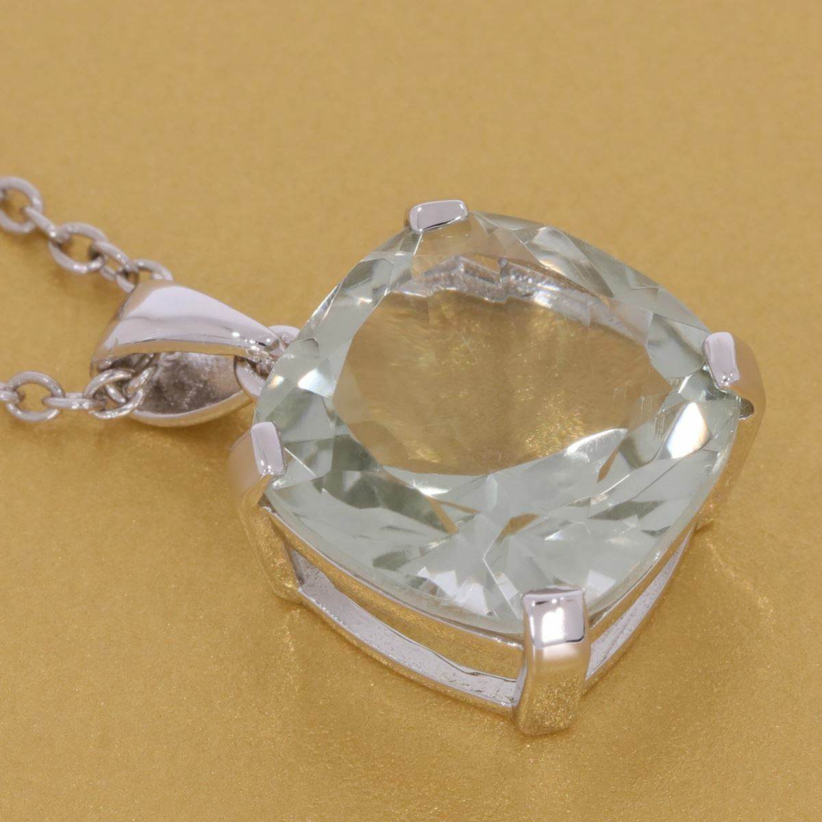 Sterling Silver Semi Mount Pendant Setting Cushion CU 12X12mm - Syzjewelry