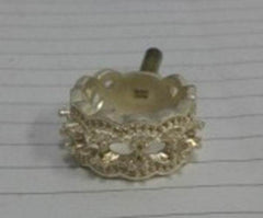 Sterling Silver Semi Mount Ring Setting OV 6X4mm White Topaz - Syzjewelry