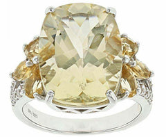 Sterling Silver Semi Mount Ring Setting CU 16X12mm White Topaz - Syzjewelry