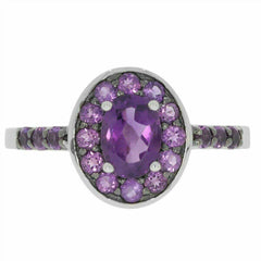 Sterling Silver Semi Mount Ring Setting Oval OV 7x5mm White Topaz - Syzjewelry