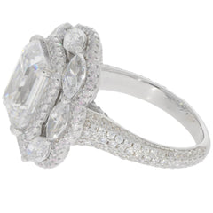 Sterling Silver Semi Mount Ring Setting Emerald OCT 10x8mm - Syzjewelry