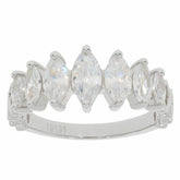 Sterling Silver Semi Mount Ring Setting MQ 8X4mm 7x3.5mm 6x3mm 5x2.5mm 1919 - Syzjewelry