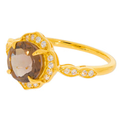 Sterling Silver Semi Mount Ring Setting Round RD 8x8mm White Topaz D - PJC2419 - Syzjewelry