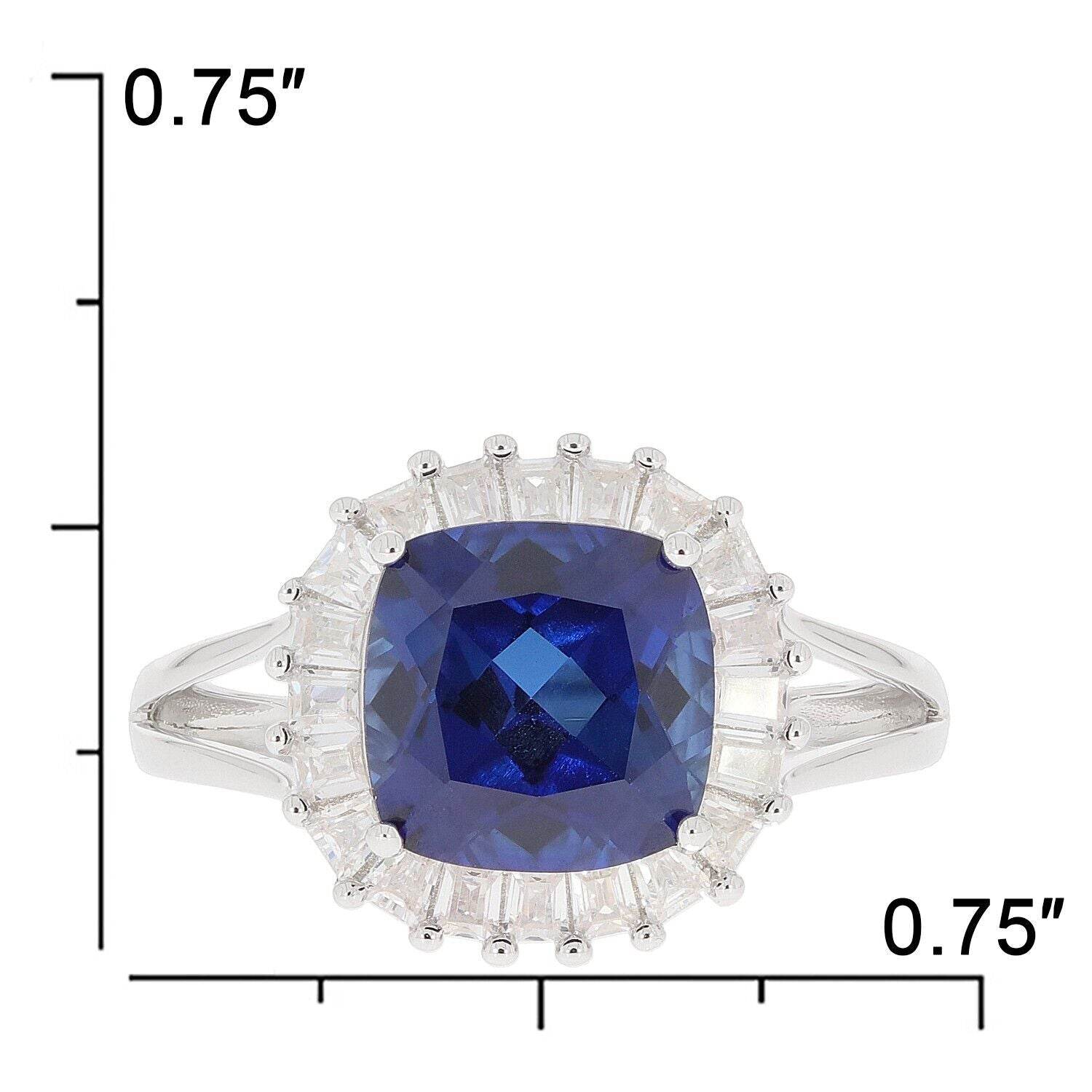 Sterling Silver Semi Mount Ring Setting Cushion CU 9X9mm - Syzjewelry