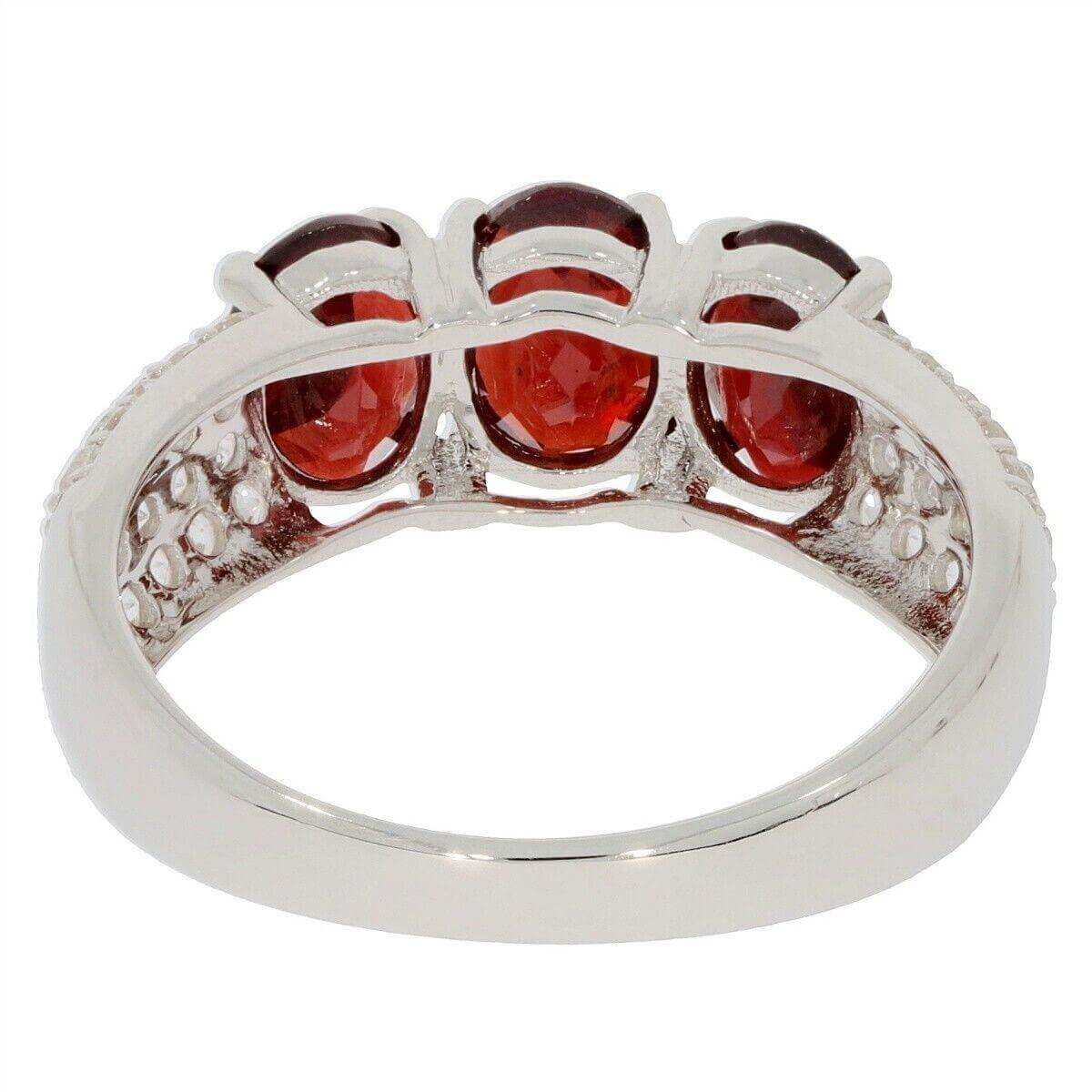 Sterling Silver Semi Mount Ring Setting Oval OV 7X5mm White Topaz PJC2085RY7 - Syzjewelry