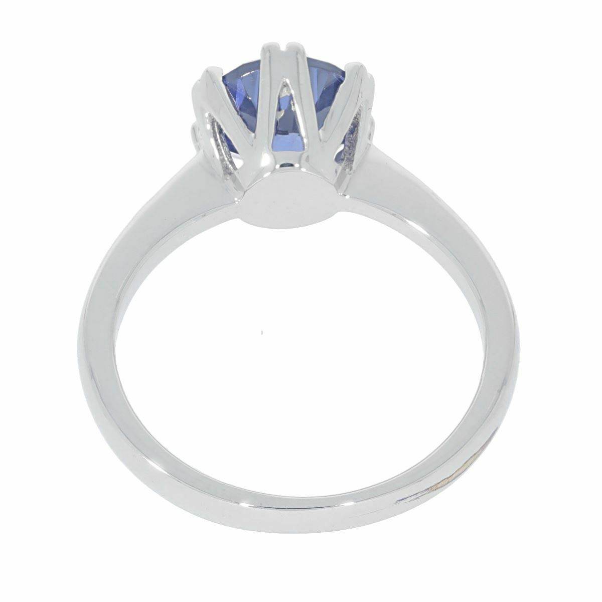 Sterling Silver Semi Mount Ring Setting RD 8x8mm White Topaz N0116PJC1707R - Syzjewelry
