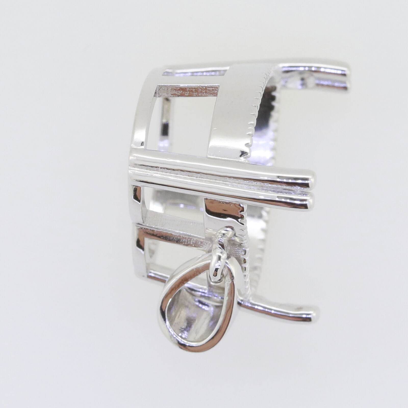 Sterling Silver Semi Mount Pendant Setting Heart HT 18x18mm - Syzjewelry