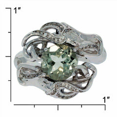 Sterling Silver Semi Mount Ring Setting Round RD 10x10mm White Topaz PJC2119 - Syzjewelry