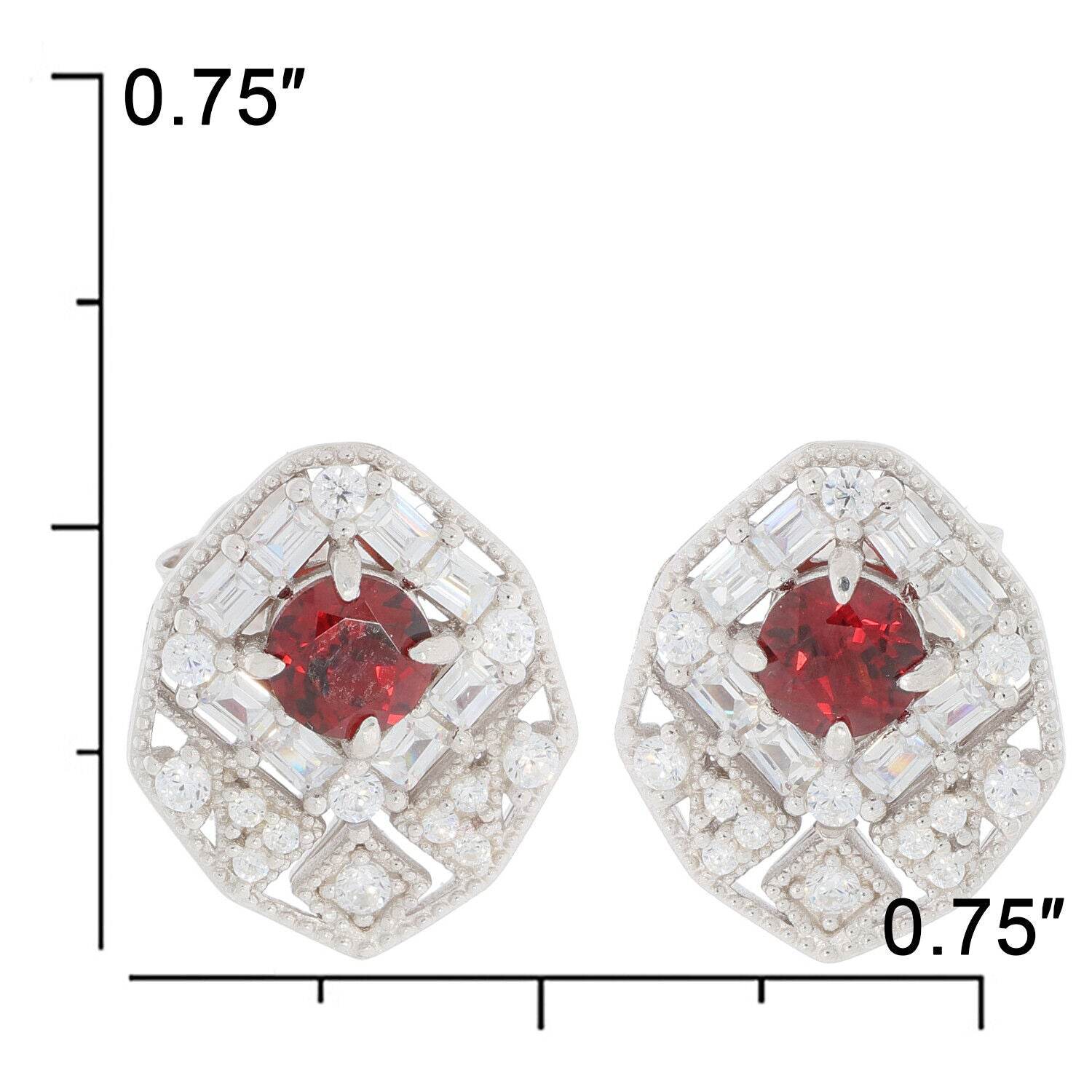 Sterling Silver Semi Mount Earrings Setting Round RD 5X5mm Stud Earrings - Syzjewelry