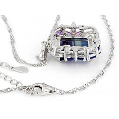 Sterling Silver Semi Mount Pendant Setting OCT 12x10mm PE4x3mm MQ 4x2mm RD2x2mm - Syzjewelry