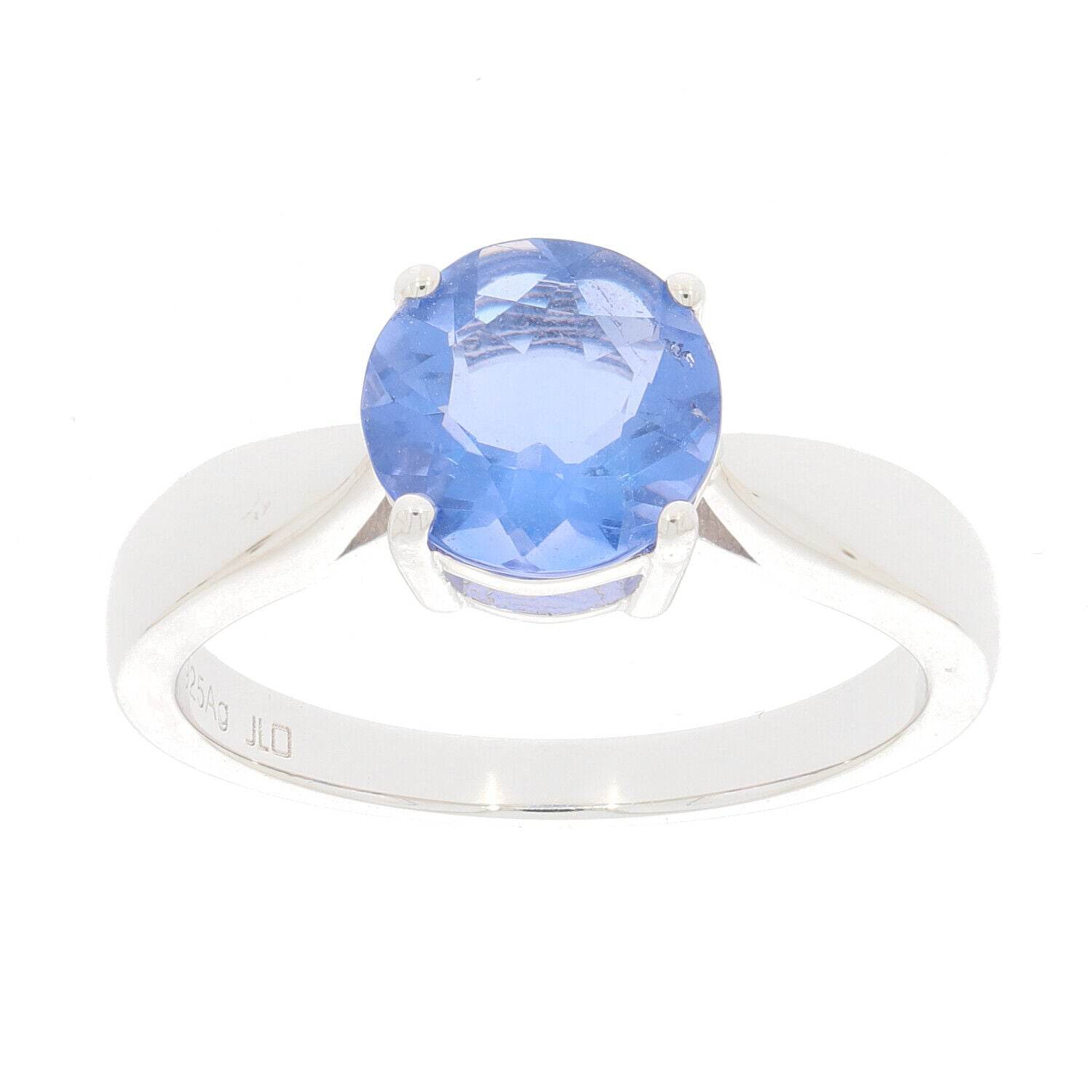 Sterling Silver Semi Mount Ring Setting Round RD 8x8mm White Topaz PJC4624R - Syzjewelry