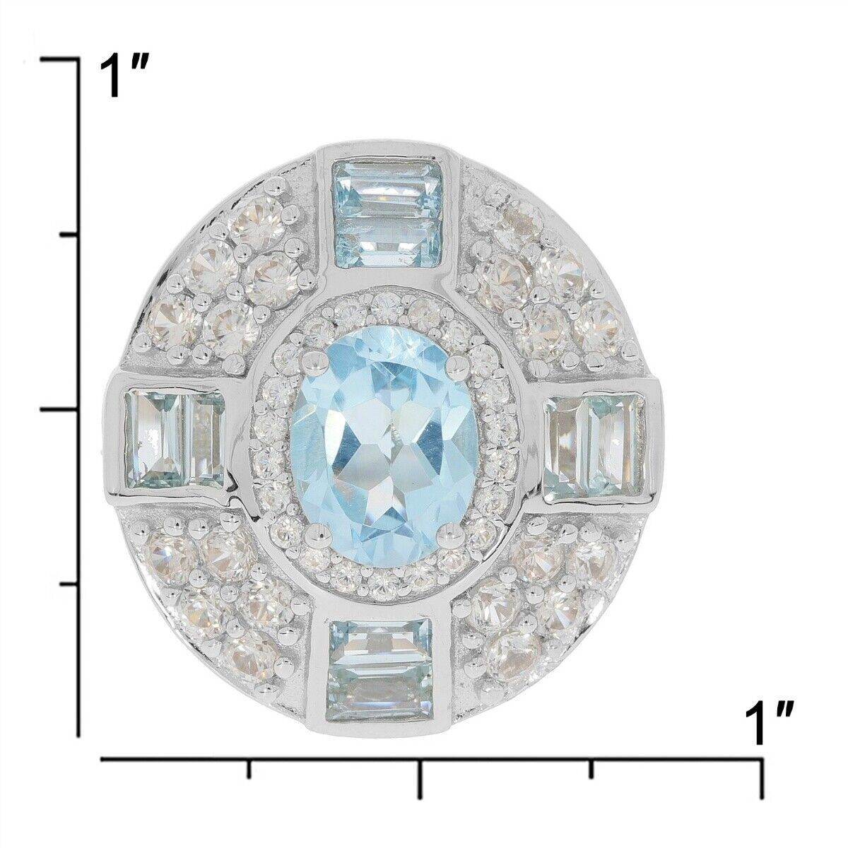 Sterling Silver Semi Mount Ring Setting Oval OV 9x7mm White Topaz N0407PJC21 - Syzjewelry