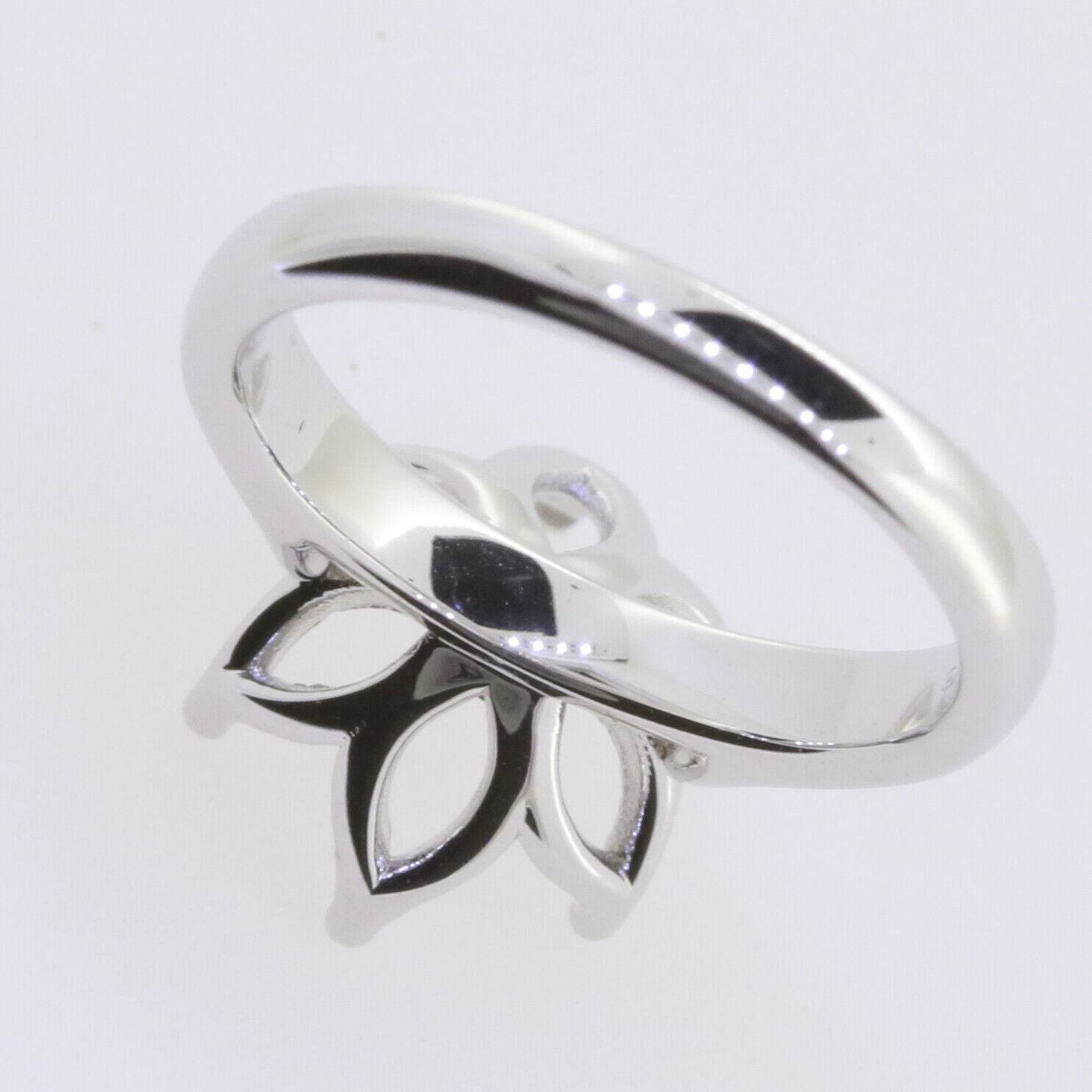 Sterling Silver Semi Mount Ring Setting Round RD 11x11mm Solitaire Whi - Syzjewelry