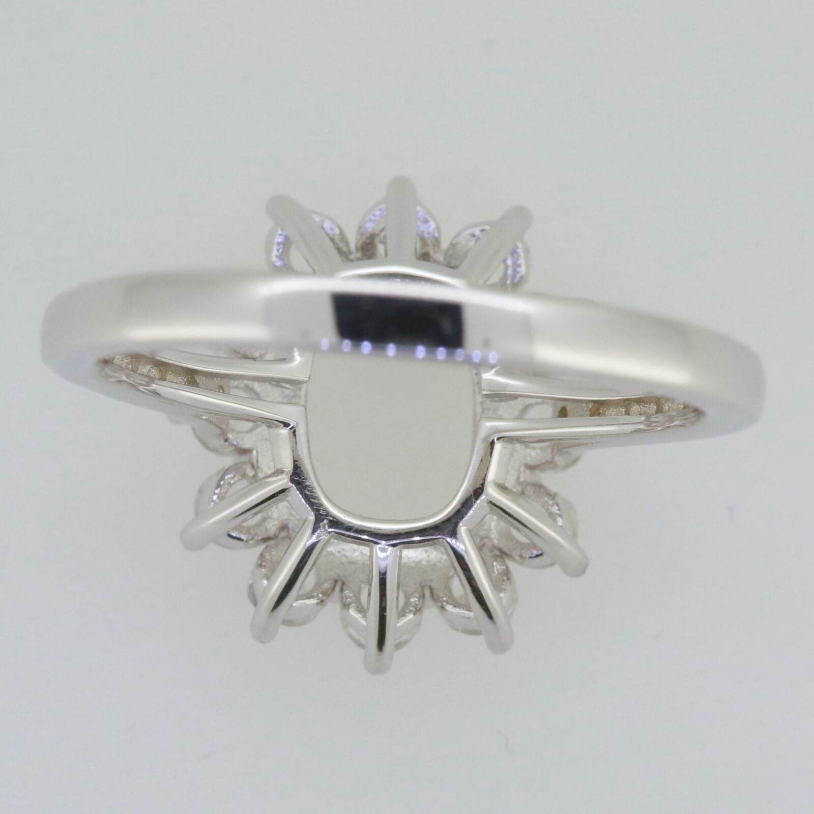 14K White Gold Semi Mount Ring Setting Cushion CU 9x7mm GTL20279R14KW - Syzjewelry
