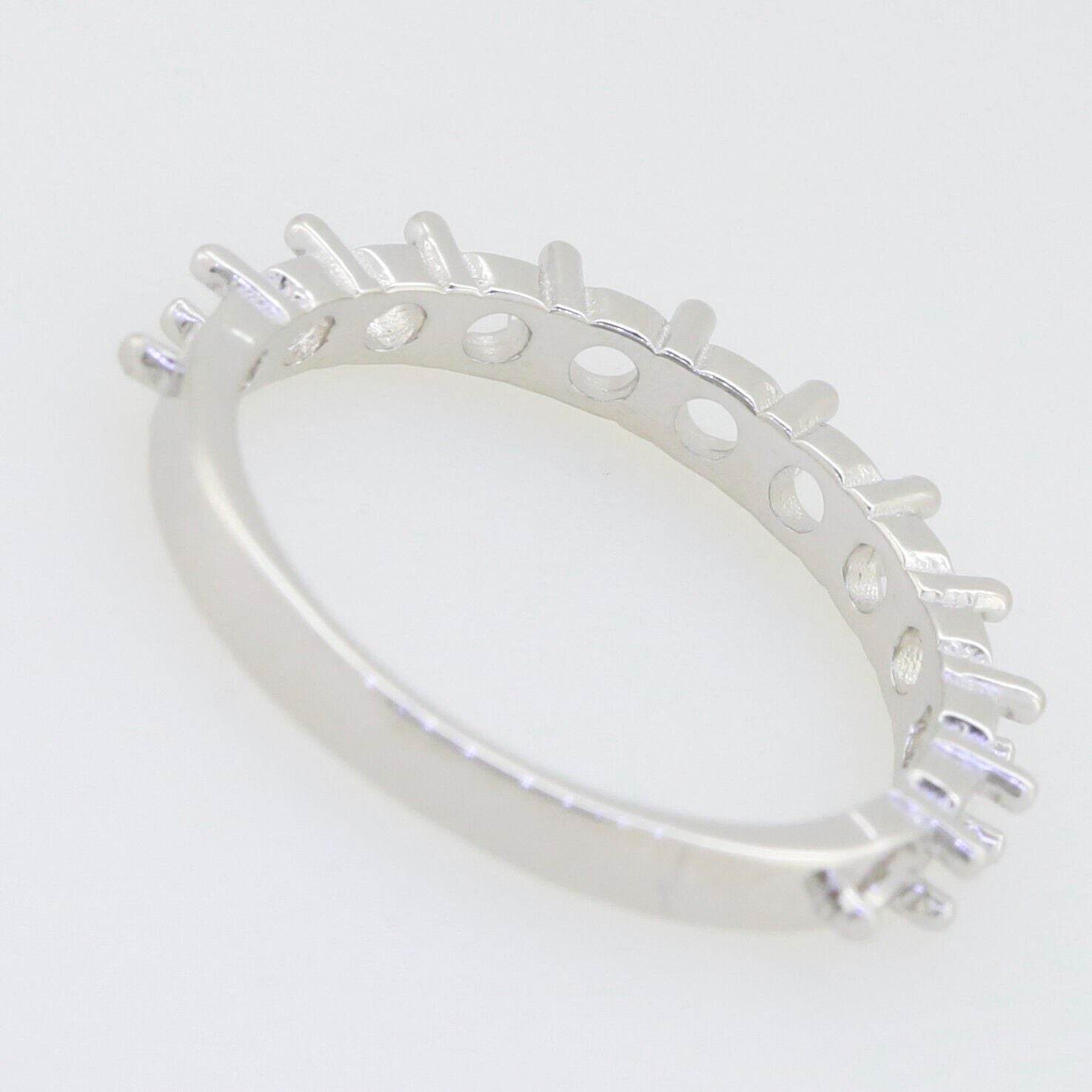 Sterling Silver Semi Mount Ring Setting Round RD 3x3mm 1680R - Syzjewelry