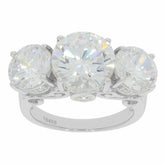 Sterling Silver Semi Mount Ring Setting Round RD 10x10 8x8mm White Topaz - Syzjewelry