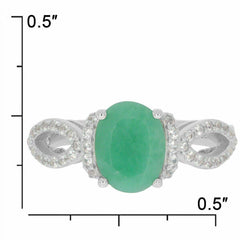 Sterling Silver Semi Mount Ring Setting Oval OV 9x7mm White Topaz PJC2634R - Syzjewelry