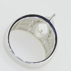 Sterling Silver Semi Mount Ring Setting Marquise MQ 14X7mm Baguette Channel - Syzjewelry