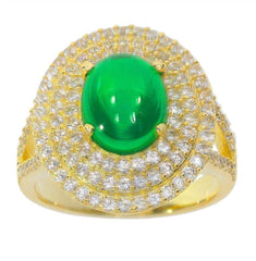 Sterling Silver Semi Mount Ring Setting Oval OV 10x8mm Black Spinel Triple Halo Split Shank - Syzjewelry