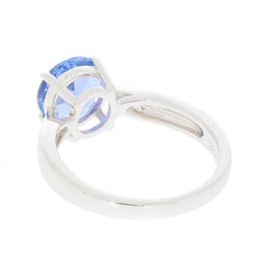 Sterling Silver Semi Mount Ring Setting Round RD 8x8mm White Topaz PJC4624R - Syzjewelry