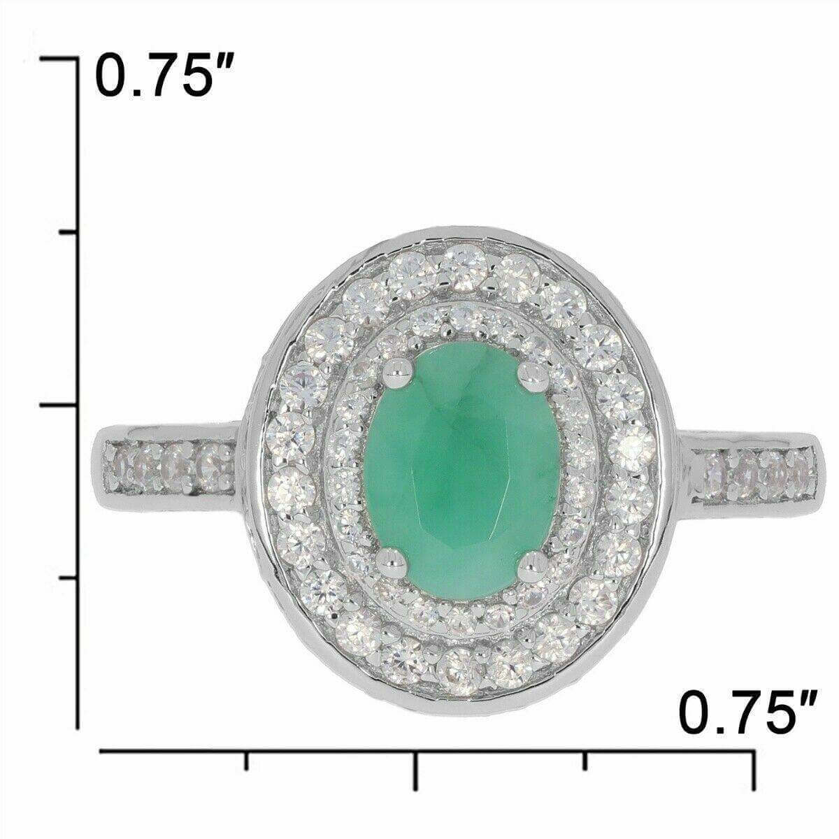 Sterling Silver Semi Mount Ring Setting Halo Oval OV 8x6mm White Topaz N0224 - Syzjewelry