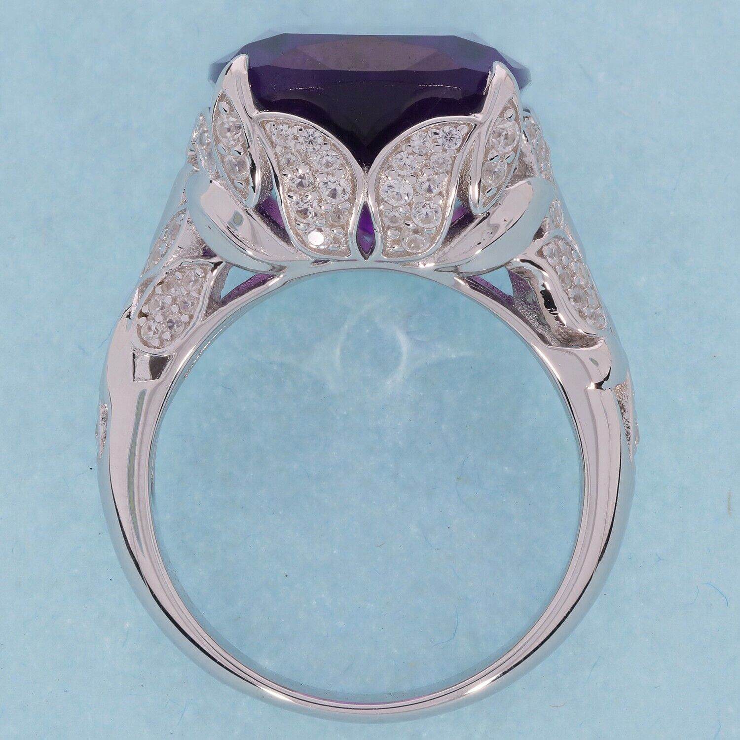 Sterling Silver Semi Mount Ring Setting Cushion CU 18X13mm - Syzjewelry