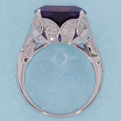 Sterling Silver Semi Mount Ring Setting Cushion CU 18X13mm - Syzjewelry