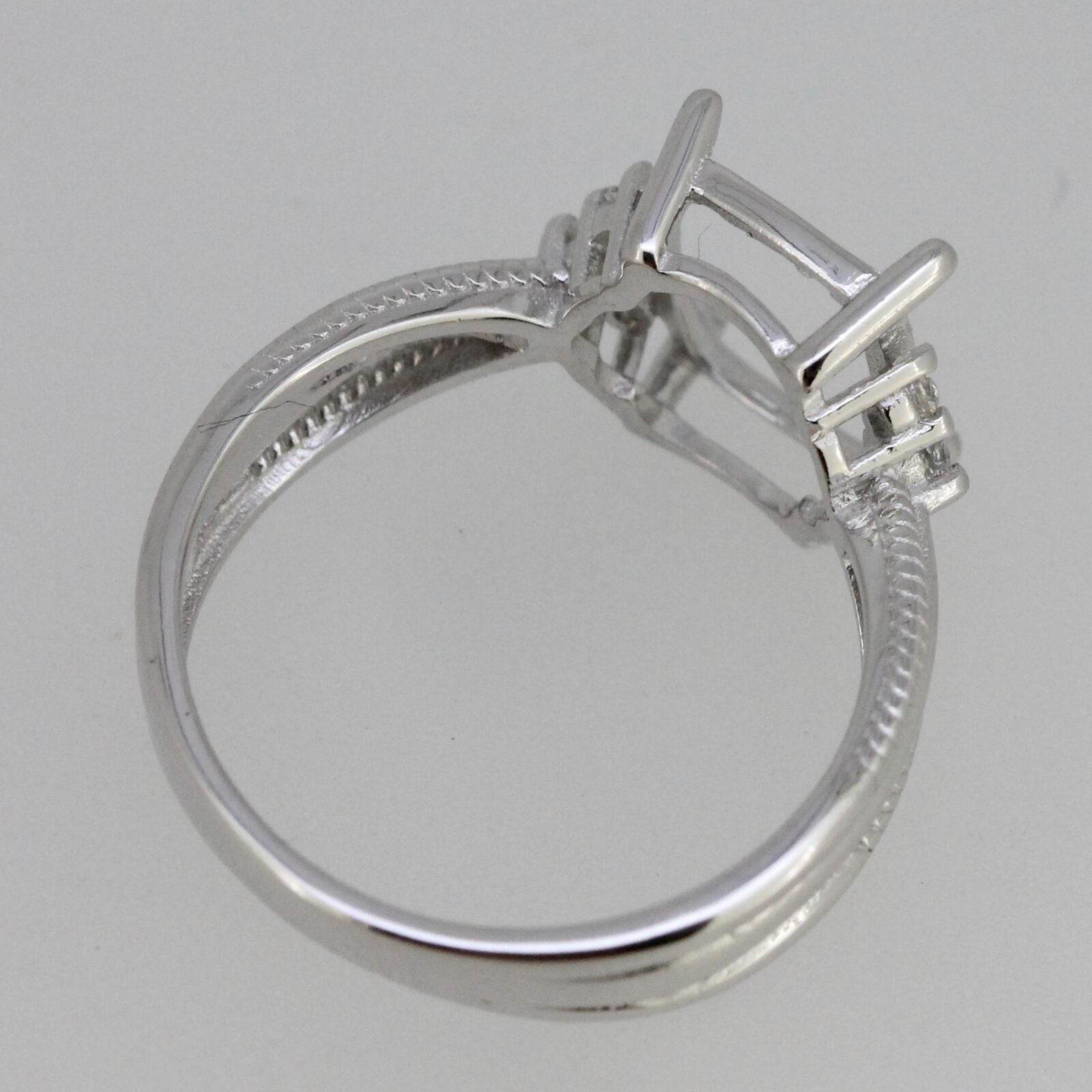 Sterling Silver Semi Mount Ring Setting Cushion Cu 10x8mm L359R359 - 313 - Syzjewelry
