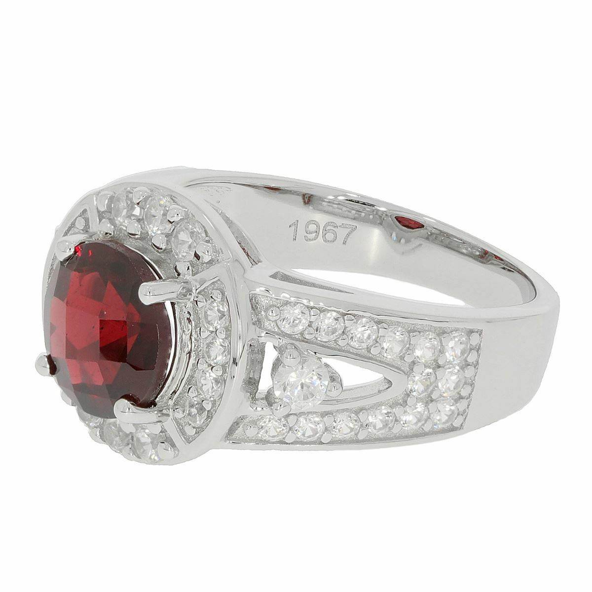 Sterling Silver Semi Mount Ring Setting RD 8x8mm Halo w/ White Topaz or Black Spinel - Syzjewelry