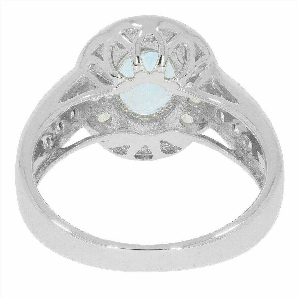 Sterling Silver Semi Mount Ring Setting Oval OV 8x6mm White Topaz PJC2357R - Syzjewelry