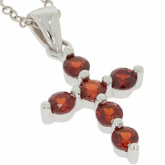 Sterling Silver Semi Mount Pendant Setting RD 3x3mm White Topaz - Syzjewelry