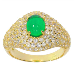 Sterling Silver Semi Mount Ring Setting OV 8X6mm white topaz White Top - Syzjewelry