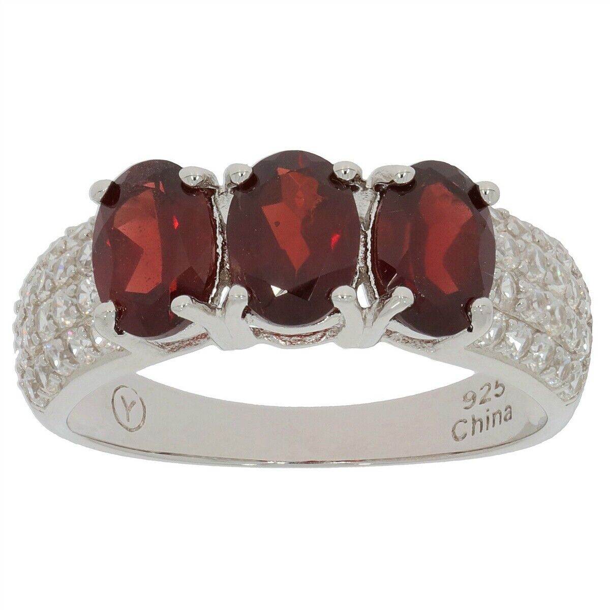 Sterling Silver Semi Mount Ring Setting Oval OV 7X5mm White Topaz PJC2085RY7 - Syzjewelry