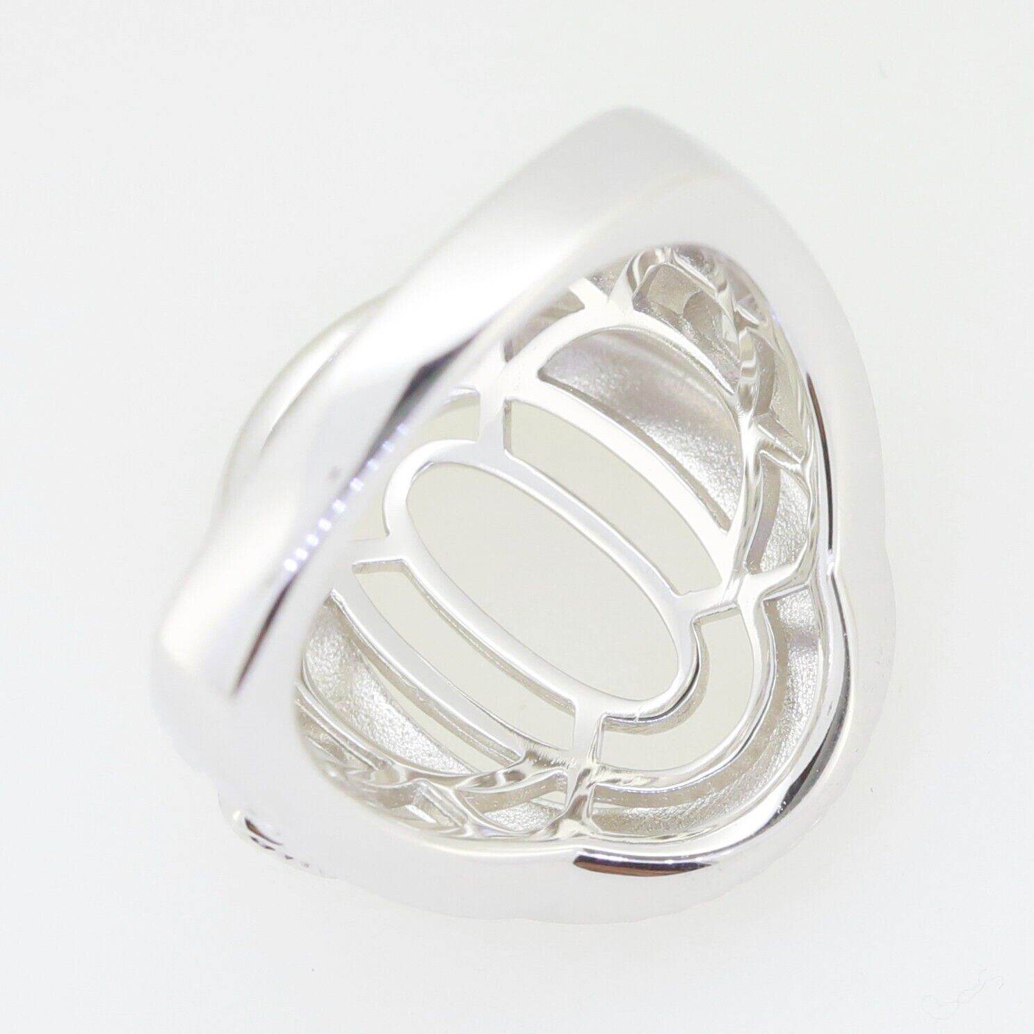 Sterling Silver Semi Mount Ring Setting Cabochon Oval OV 16X12mm Milgrain - Syzjewelry